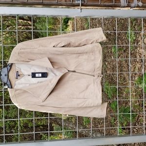 NWT real suede moto tommy Hilfiger jkt XXL taupe